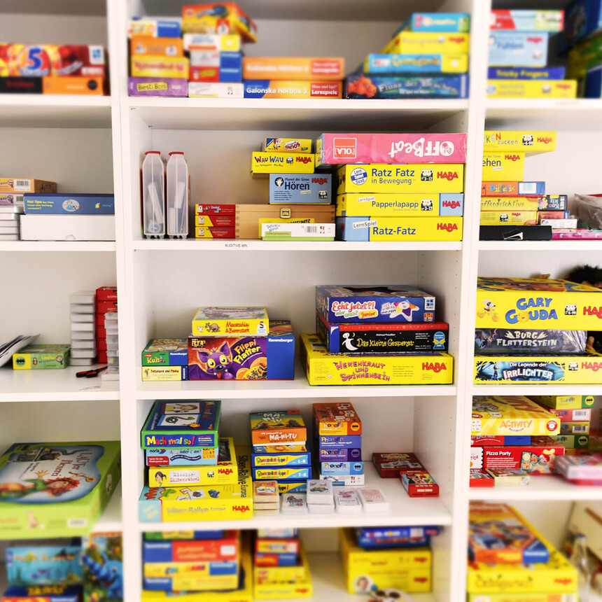 Spiel- und Lernmaterialien zur Förderung von Late Talkern in der Logopädie.